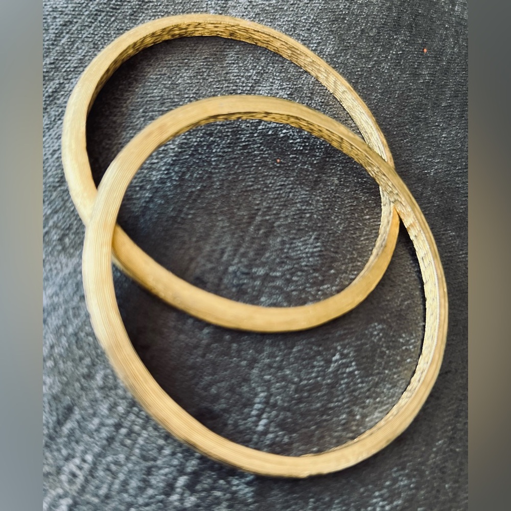 Vintage Gold Textured Bangles